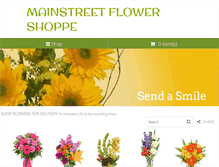 Tablet Screenshot of mainstreetfloristshoppe.com